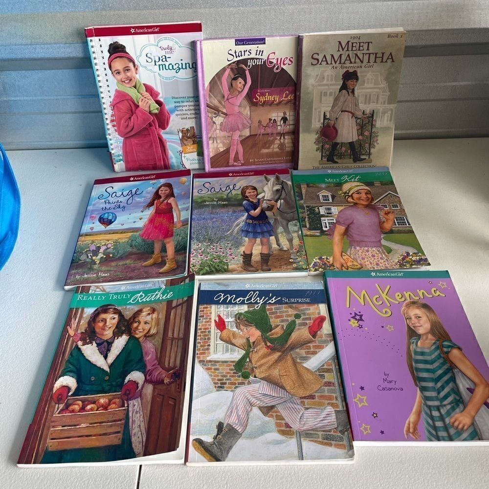 9 American girl Books 